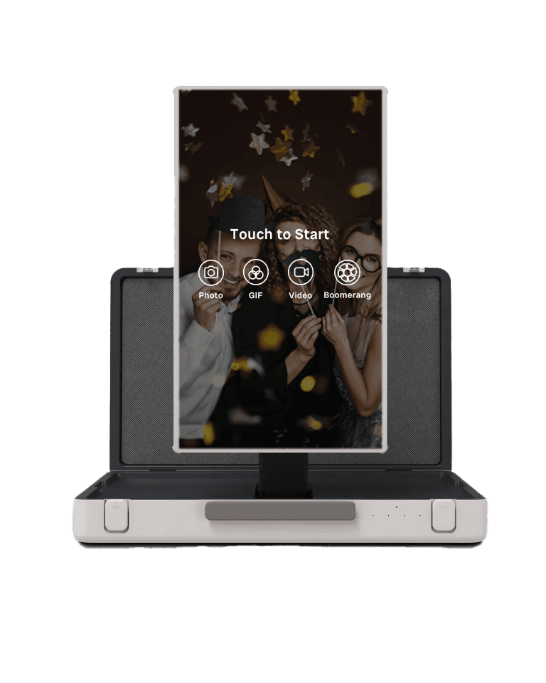 mobile Kofferfotobox mit Akku mieten Branda